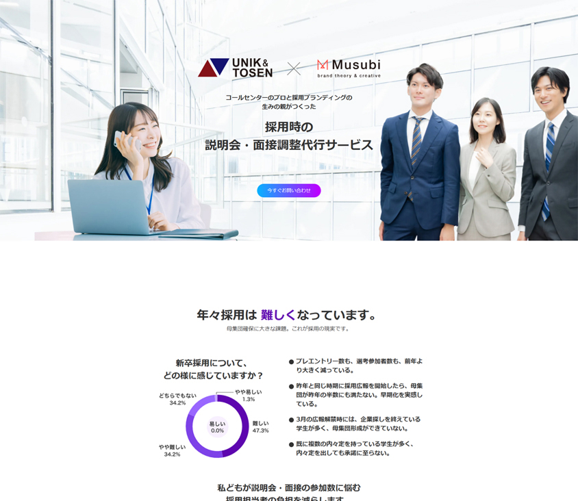 株式会社CALL様 コーポレートサイト制作実績
